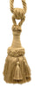 Set of 4 / Decorative Tassel Tieback / 6 inch Tassel, 30 inch Spread (embrace) / Style# TBEMP6 Color: Camel Gold - E16C