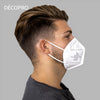 Pack of 50 Disposable KN95 Face Masks, Mouth & Nose Safety Protection, 5-Layer Filter Barrier / Manufactured for and Sold Exclusively by DecoPro / Specified by FDA on EUA List / KN95c