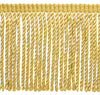 6 inch Long, Premium Quality, LIGHT GOLD Bullion Fringe Trim with Decorative Gimp Design, Basic Trim Collection, Style# BFS6-WVN (7837) Color: B7, Sold By the Yard