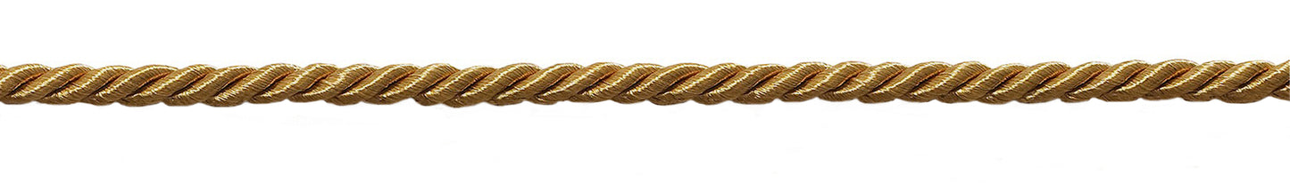 16 Yard Value Pack of Small 3/16 inch Gold, Basic Trim Decorative Rope, Style# 0316NL Color: Gold - C4 (50 Feet / 15M) - DecoPro