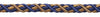 Pair of Elegant Ultramarine Blue, Tan Curtain & Drapery Rope Tiebacks, 18 inch Long, Approx. 1/2 inch Thick, Style# BRTBM Color# NAVY TAUPE - 5817