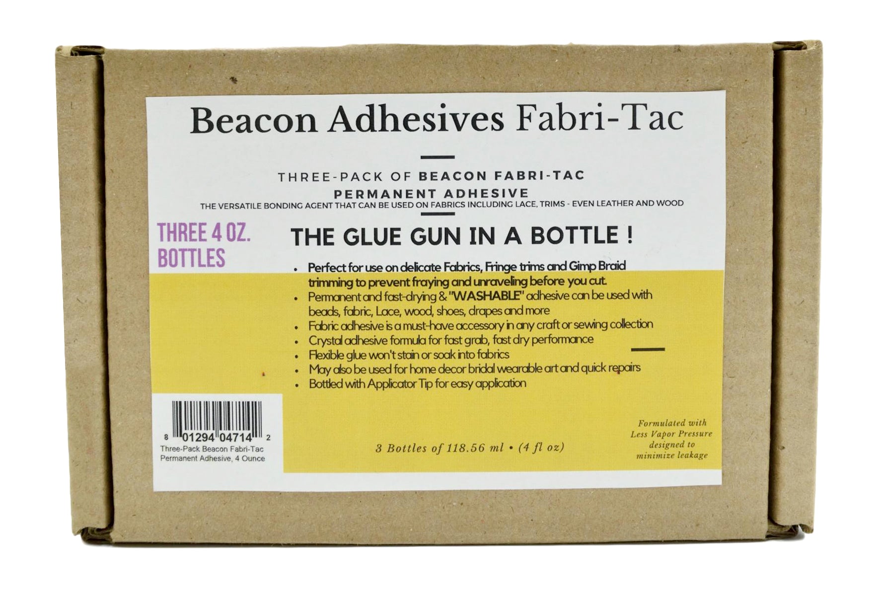 Beacon beacon felt glue, 4-ounce bottle, 4-pack