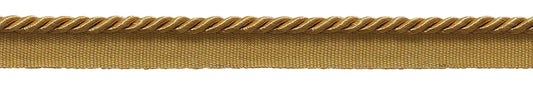 Small 3/16 inch Basic Trim Lip Cord (Gold), Sold by The Yard , Style# 0316S Color: GOLD - C4 - DecoPro