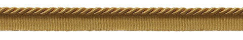 Small 3/16 inch Basic Trim Lip Cord (Gold), Sold by The Yard , Style# 0316S Color: GOLD - C4