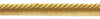 Medium 5/16 inch Basic Trim Lip Cord (Light Gold), Sold by The Yard , Style# 0516S Color: LIGHT GOLD - B7