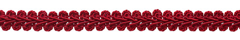 1/2 inch Basic Trim French Gimp Braid, Style# FGS Color: CHERRY RED -E13, Sold By the Yard