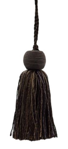Decorative 4 inch Tassel / Mocha, Chocolate, Brown / Veranda Collection / Style# VTS / Color: Chocolate - VNT27, Sold Individually