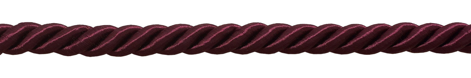 12 Yard Value Pack / 3/8 inch Large Ruby Red Color Decorative Cord / Basic Trim Collection / Style# 0038NL, Color: E10 - Burgundy / 36 Ft / 11M - DecoPro
