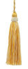 Set of 10 Decorative Light Sand Gold 4 inch Tassel, Imperial II Collection Style# ITS Color: Lemon Meringue - B2523