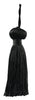 Black Petite Key Tassel / 3 inches long Tassel with 1 inch loop / Style# BT3 (11309) Color: Onyx - K9