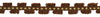 5 Yard Value Pack / 7/8 inch Chocolate Collection Yellow, Dark Brown Gimp Braid / Style# 0078CHG Color: Pistachio Ganache - CC02 (15 Ft / 4.6M)