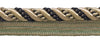 Large Taupe, Black 7/16 inch Imperial II Lip Cord Style# 0716I2 Color: MIDNIGHT MEADOW - 4363 (Sold by The Yard)