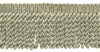 3 Inch Long / Dark Sand Knitted Bullion Fringe Trim / Style# BFSCR3 / Color: A8 - Antique Brass / Sold By the Yard