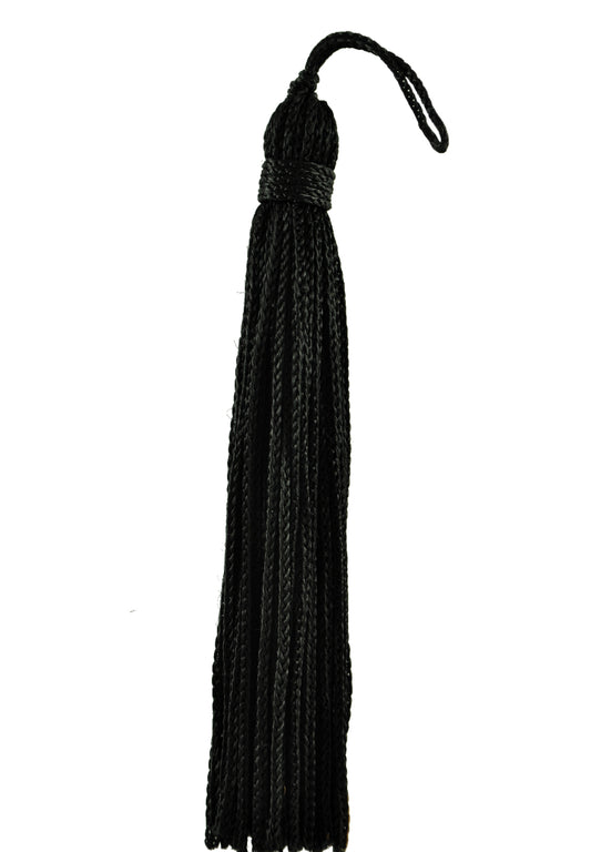 Set of 10 Black Chainette Tassel, 4 Inch Long with 1 Inch Loop, Basic Trim Collection Style# RT04 Color: K9 - DecoPro