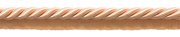 Large 3/8 inch Peach Basic Trim Cord With Sewing Lip, Sold by The Yard , Style# 0038S Color: SALMON - E16