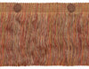 6 inch RUST GOLD Baroque Coll Eyelash Fringe W/Rosette Style# 6ELFR Color: CINNAMON TOAST - 6122 (Sold by The Yard)
