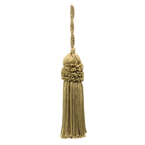 Set of 10 / Crown Head Chainette Tassel / 3 Inch Long with 2 Inch Loop / Basic Trim Collection / Style# CT03 Color: Camel Gold - E16C - DecoPro