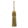 Set of 10 / Crown Head Chainette Tassel / 3 Inch Long with 2 Inch Loop / Basic Trim Collection / Style# CT03 Color: Camel Gold - E16C