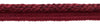 Package of 18 Yards / Elaborate 3/8 inch Pagoda Red, Black Cherry, Ruby Veranda Collection Trim Cord With Sewing Lip / Style# 0038V / Color: Dark Cranberry - VNT28 (54 Ft / 16.5 M)