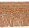 6 Inch Long Dark Rust, Cajun Spice, Camel Gold, Gold Bullion Fringe Trim / Style BFDK6 (11881) / Color: Ginger - N45 / Sold By the Yard