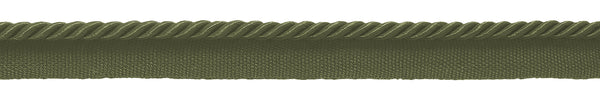 12 Yard Value Pack of 3/16 inch (.5cm) / Basic Trim Lip Cord / Style# 0316S (21976), Color: Green Mist - L47 (36 Ft / 11M)
