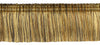 Empress Collection Luxuriant 2 inch Brush Fringe Trim / Brown, Camel, Dark Brown / Style#: 0200EMPB, Color: Dark Sepia - W143 / Sold by the Yard