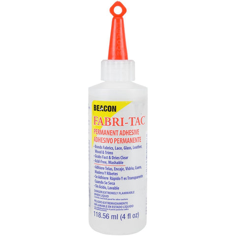 Beacon Fabri-Tac Permanent Adhesive, 4 Ounce THE GLUE GUN IN A BOTTLE !