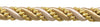 Large Gold, Antique gold 7/16 inch Imperial II Decorative Cord Without Lip Style# 716I2NL Color: RUSTIC GOLD - 4975 (Sold by The Yard)