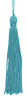 Set of 10 Turquoise Chainette Tassel, 4 Inch Long with 1 Inch Loop, Basic Trim Collection Style# RT04 Color:Turquoise - 04