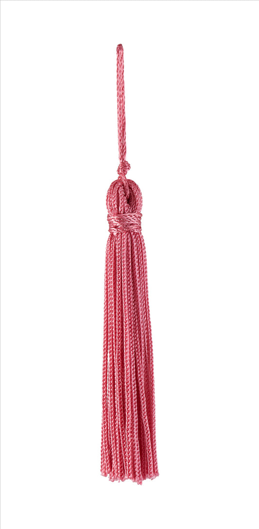 Set of 10 Dusty Rose Chainette Tassel, 4 Inch Long with 1 Inch Loop, Basic Trim Collection Style# RT04 Color:LIGHT ROSE - K13 - DecoPro
