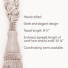 Set of 2 Elegant Olive Green Curtain & Drapery Tassel Tieback / 8 1/2 Inch Tassel, 30 Inch Spread (embrace) / Style# TBC085 (8368) / Color: 9628