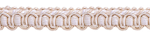27 Yard Value Pack of Ivory, Sand 1/2 inch Imperial II Gimp Braid Style# 0050IG Color: SEASHELL - 5055 (25 Meters / 81 Ft.)