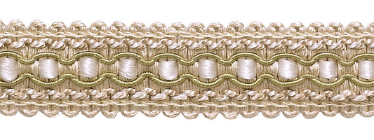 10 Yard Value Pack of Ivory, Light Beige 1 inch Imperial II Gimp Braid Style# 0125IG Color: WHITE SANDS - 4001 (30 Ft / 9.5 Meters) - DecoPro