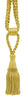 Light Gold Decorative Tassel Tiebacks / 5 1/2 inch Tassel Length / 24 inch Spread (embrace) / STYLE#: TBC055-SPR24 (8362) / COLOR: Sun Ray - B7