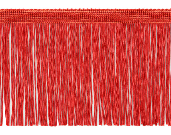 11 Yard Value Pack / 4 Inch Long Chainette Fringe Trim / Style# CF04 Color: Red - E6 / 32.5 Feet / 10M