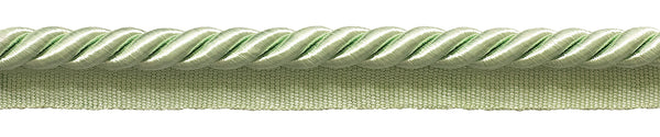 Large 3/8 inch PALE JADE Green Basic Trim Cord With Sewing Lip, Sold by The Yard , Style# 0038S Color: G12