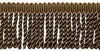 3 Inch Long Hot Chocolate Bullion Fringe Trim / Style: BFS3 (22042) / Color: Sable Brown - E29 / Sold By the Yard