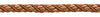 Large RUST GOLD Baroque Collection 7/16 inch Decorative Cord Without Lip Style# 716BNL Color: CINNAMON TOAST - 6122 (Sold by The Yard)