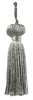 Petite Multi-colored Key Tassel / 3 inches long Tassel with 1 inch loop / Princess Collection / Style# BT3 (11309) Color: Medium Grey - P05