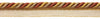 Medium RUST GOLD Baroque Collection 5/16 inch Cord with Lip Style# 0516BL Color: CINNAMON TOAST - 6122 (Sold by The Yard)