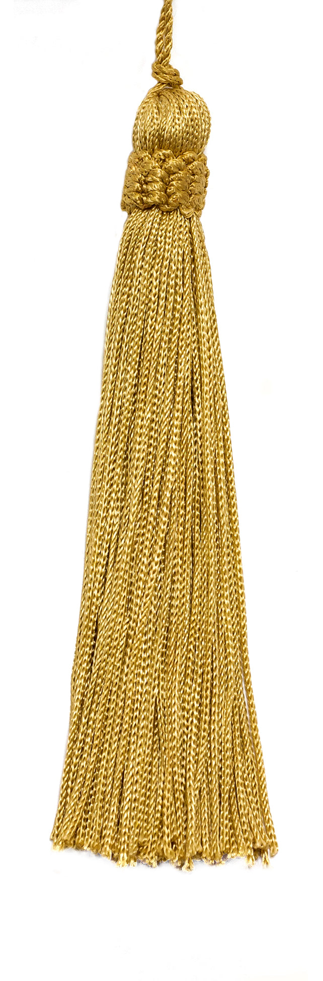Set of 10 Gold Crown Head Chainette Tassel, 5.5 Inch Long with 1 Inch Loop, Basic Trim Collection Style# CT055 Color: Medium Gold - B7 - DecoPro