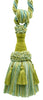 Green, Off White, Teal, Alabaster Decorative Tassel Tieback / 6 inch Tassel, 30 inch Spread (embrace) / Style# TBEMP6 Color: Meadow - W162