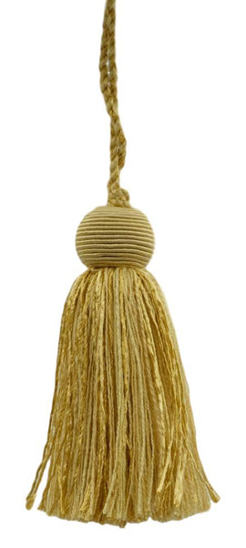Decorative 4 inch Tassel / Coin Gold, Gold, Antique Gold / Veranda Collection / Style# VTS / Color: Gold - VNT4, Sold Individually