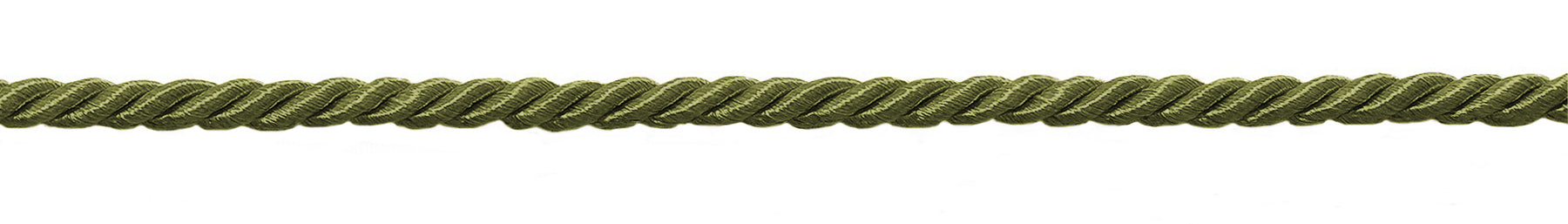 Small 3/16 inch Basic Trim Decorative Rope / Sold by The Yard / Style# 0316NL (8641) / Color: Olive Green - 9628 - DecoPro