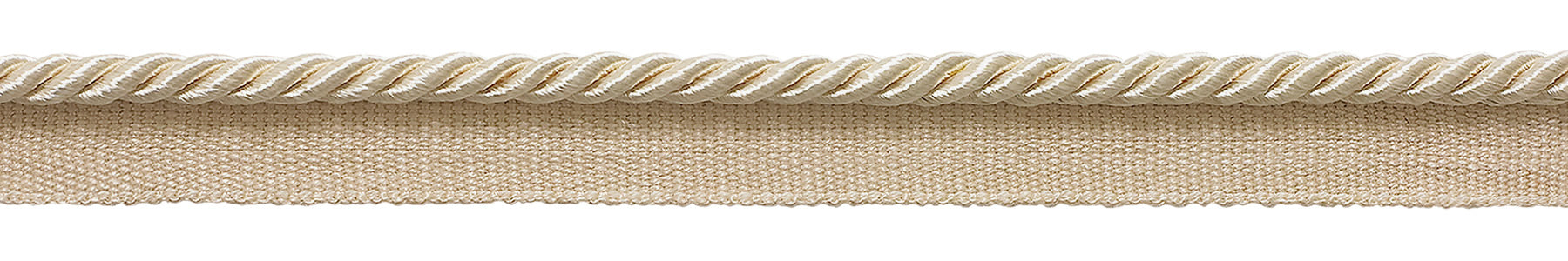 Small 3/16 inch Ivory / Ecru Basic Trim Lip Cord, Sold by The Yard , Style# 0316S Color: NATURAL - A2 - DecoPro