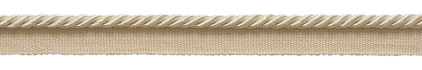 Small 3/16 inch Ivory / Ecru Basic Trim Lip Cord, Sold by The Yard , Style# 0316S Color: NATURAL - A2