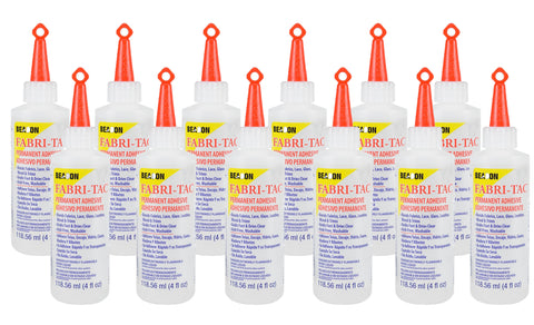 Twelve-Pack of Beacon Fabri-Tac Permanent Adhesive, 4 Ounce (Box of 12)