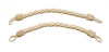 Pair of Large 1 inch Thick, Natural, Linen Color Rope Tiebacks, 18 inch Long, Indoor/outdoor use / Manufactured and sold Exclusively by DecoPro™