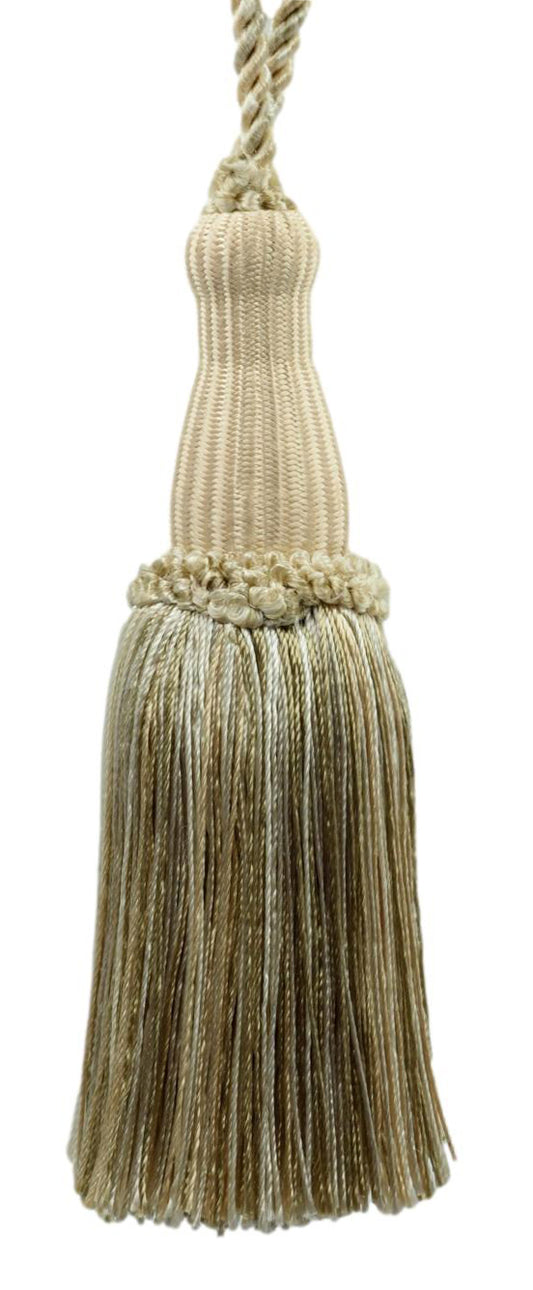 Decorative 5 1/2 Inch Key Tassel / Style# KTC055, Color: Pearl - PR11 - DecoPro