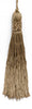 Set of 10 DARK SAND Crown Head Chainette Tassel, 5.5 Inch Long with 1 Inch Loop, Basic Trim Collection Style# CT055 Color: DARK SAND - A8